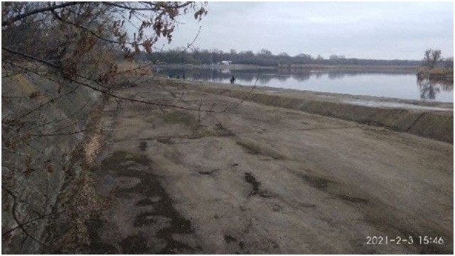 В Луганске сильно обмелело водохранилище Луганское море