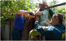 В н.п. Ровеньки 10-летний ребенок проткнул насквозь руку металлическим прутом