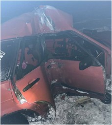 В н.п. Снежное погиб пассажир авто, врезавшегося в железобетонную опору