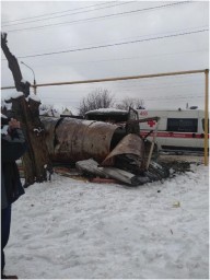В Луганске боевики «ЛНР» врезались в остановку транспорта на улице Артема