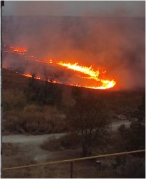 В Донецке в микрорайоне «Широкий» масштабный пожар