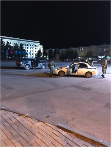 В центре Луганска произошло ДТП с участием «ВАИ ЛНР»