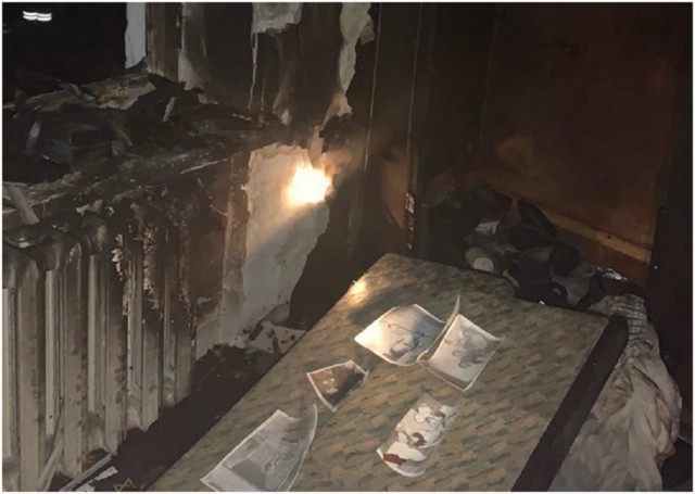 В н.п. Алчевск во время пожара в жилом доме погиб мужчина