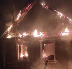 В н.п. Первозвановка сгорел жилой дом