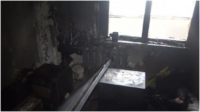В Луганске во время пожара погибли женщина и её сын