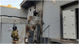 В Луганске горел крупный супермаркет