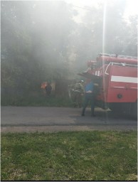 В Донецке горит жилой дом