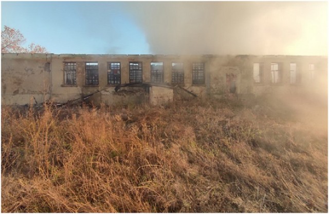 В н.п. Антрацит  горело здание школы