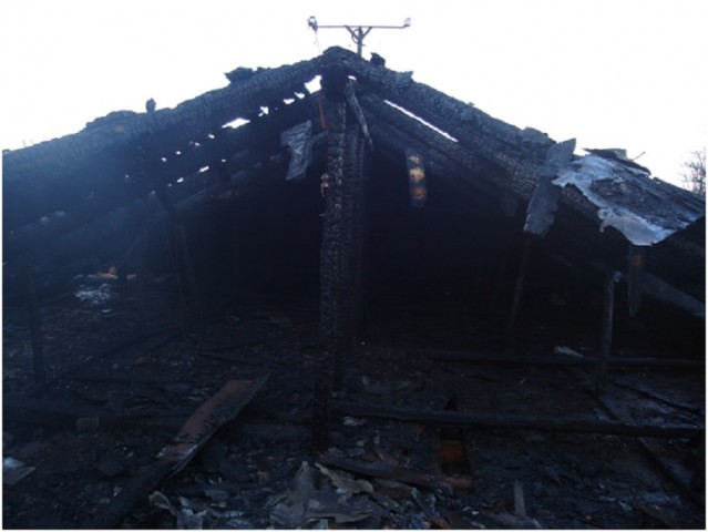 В н.п. Артемовск во время пожара погиб мужчина