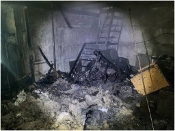 В н.п. Брянка сгорел цех по производству бумаги