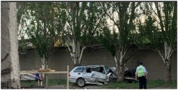 В Горловке пострадали 3 человека, которые находились в  автомобиле  врезавшемся в дерево