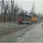 В Донецке в районе остановки «Шахта № 12/18» во время движения загорелся трамвай