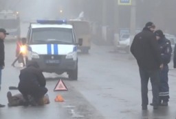 В н.п. Алчевск автомобиль на перекрестке ул. Ленинa и Πoпoвa насмерть сбил женщину