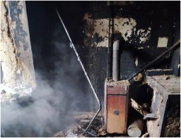 В н.п. Успенка по время пожара в жилом доме погиб мужчина